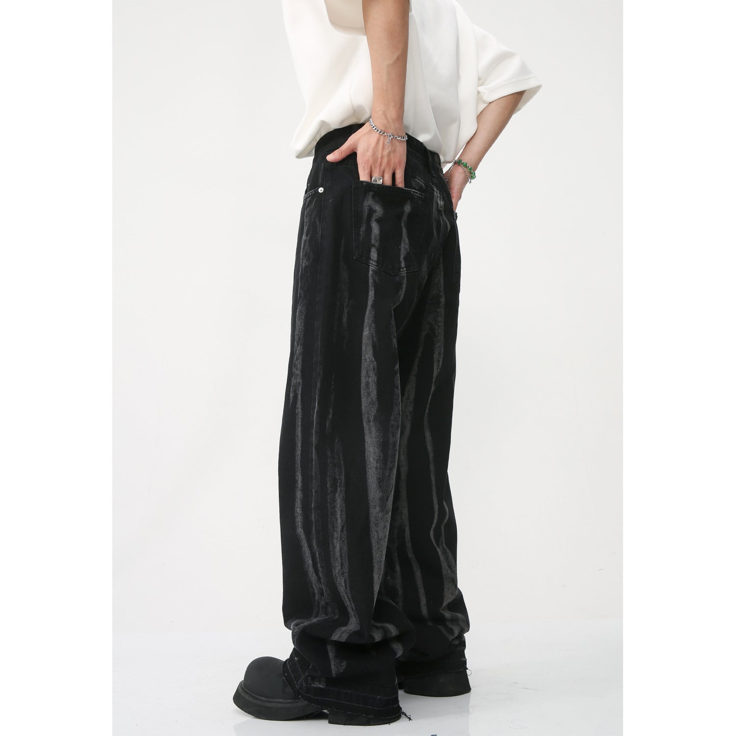 Bleach Denim Pants