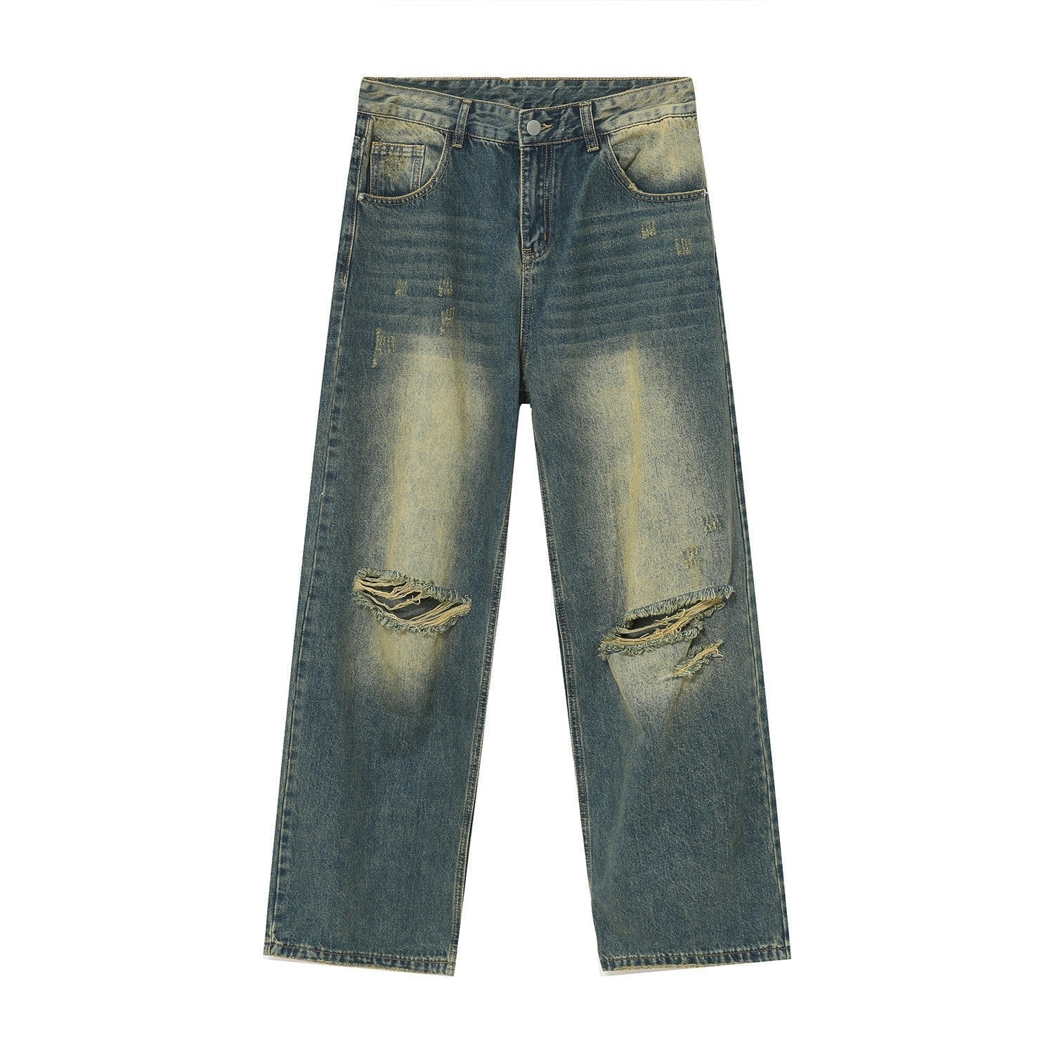 Cut Denim Pants