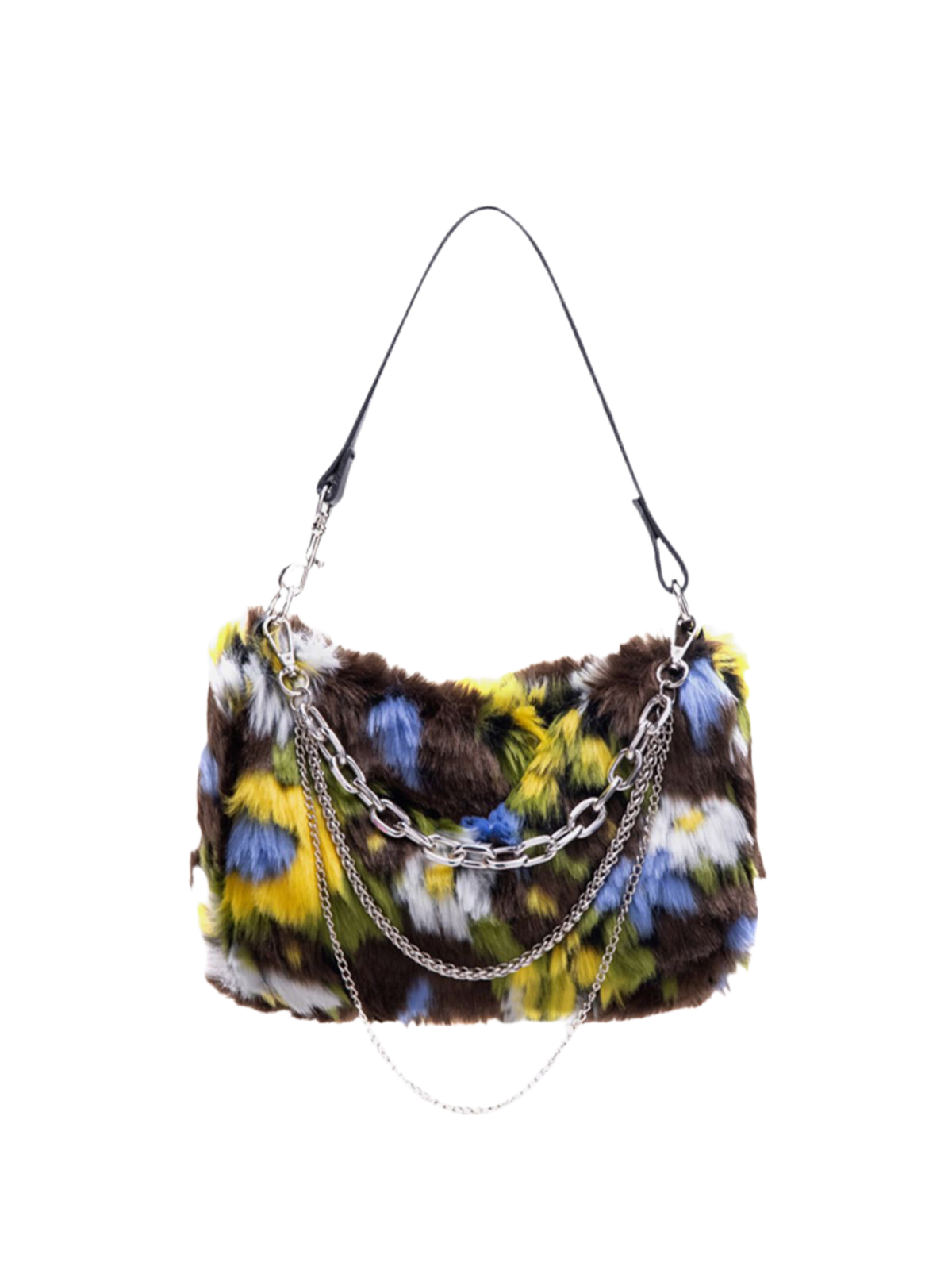 NB Fleece Flower Baguette Bag