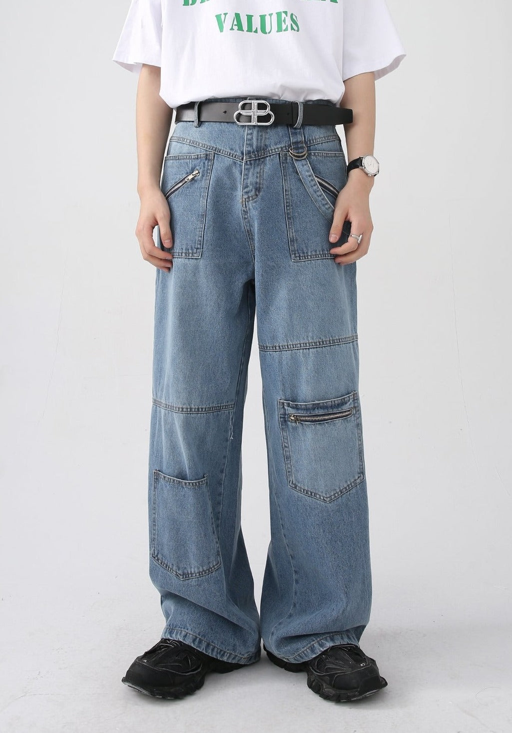 Denim Legckets Pants