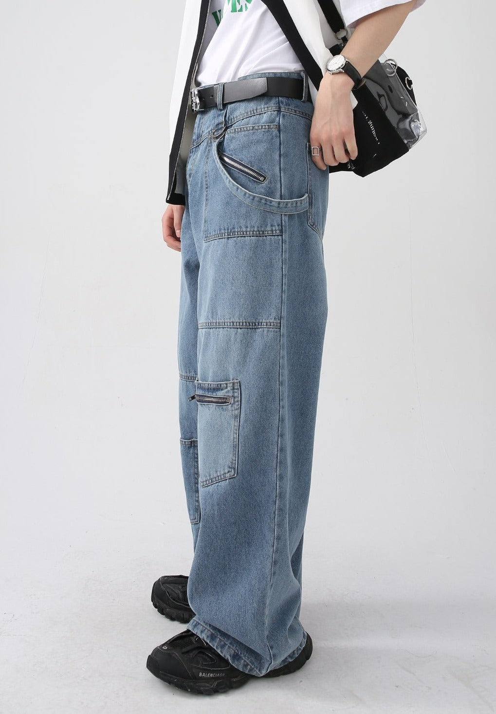 Denim Legckets Pants