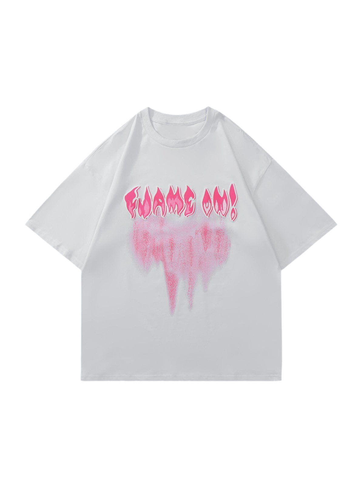 NB Flame Letters Tie T-Shirt