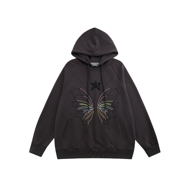 Best Butterfly Hoodie - Embroidered Design