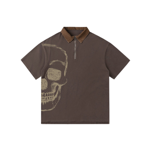 NB Skull Print Polo Shirt