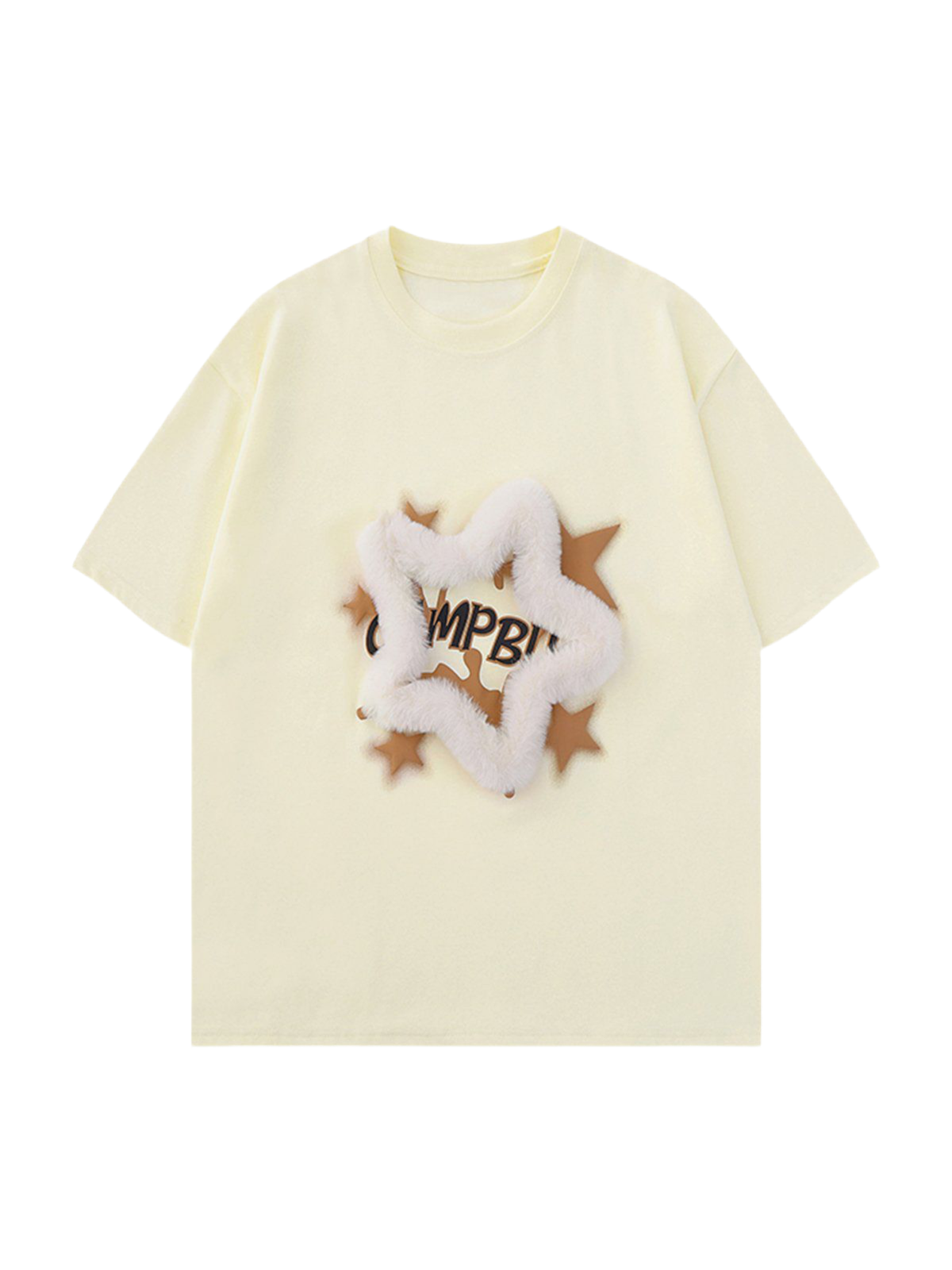 3D Star Print T-Shirt