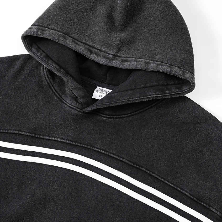 NB Striped Fleece Hoodie