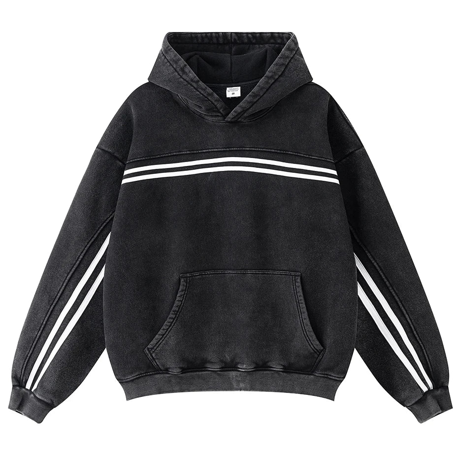 NB Striped Fleece Hoodie