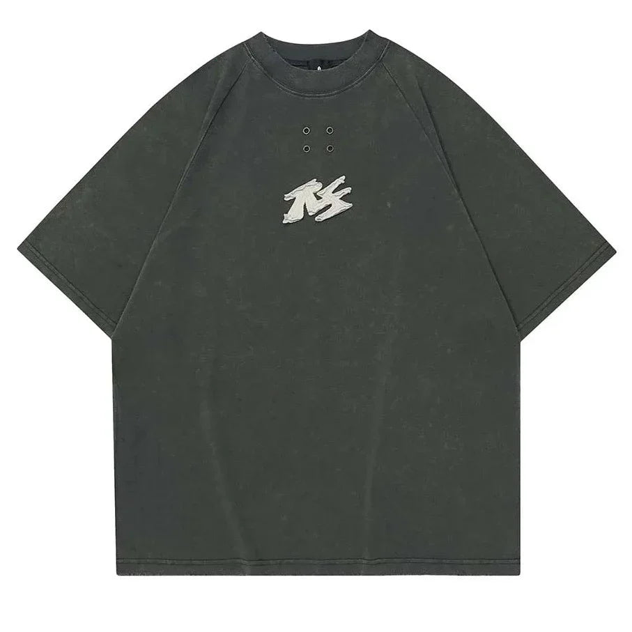 NB Distressed Oversize Cotton T-Shirt