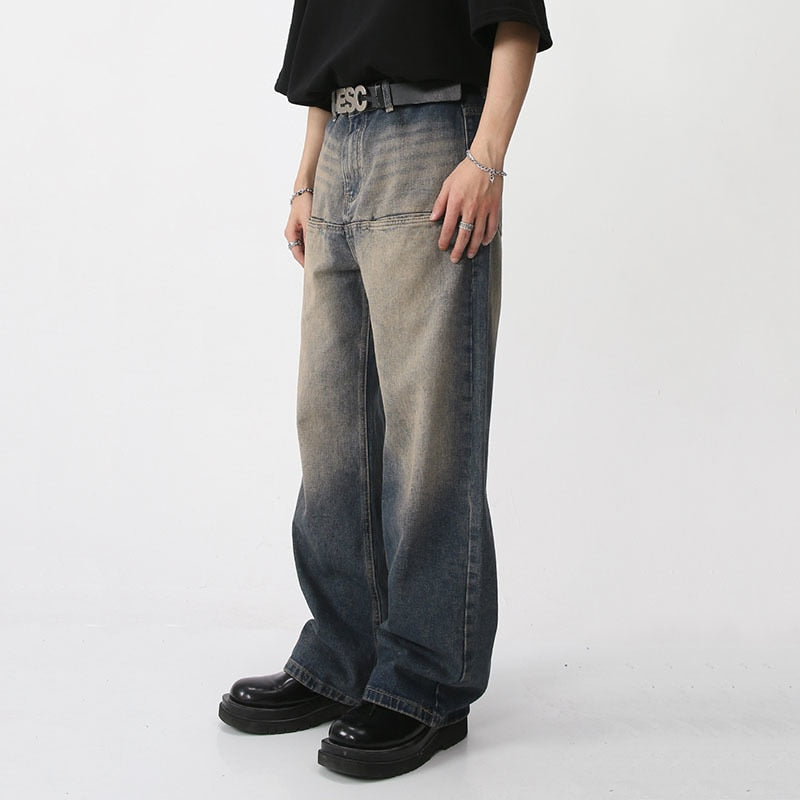 Men's Vintage High Waist Jeans