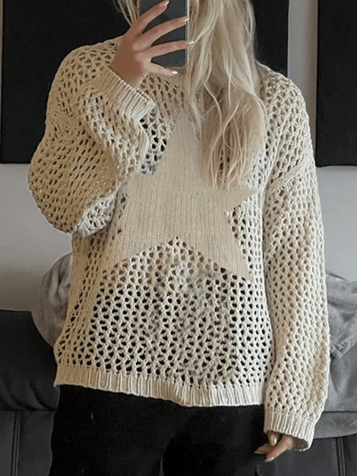 NB Star Net Sweater [wmn]