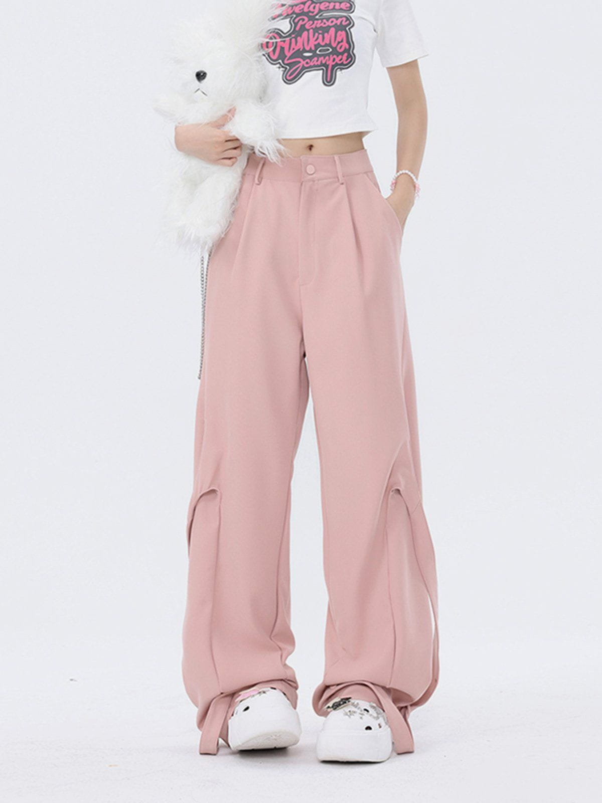 NB Ribbon Decoration Pants