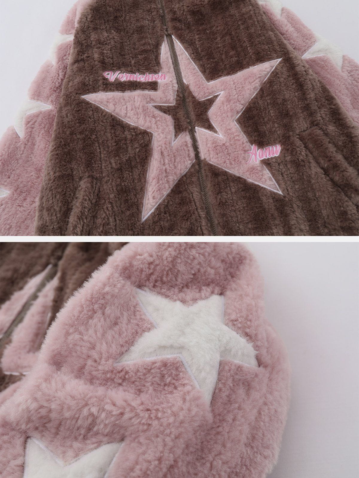 NB Plush Star Sherpa Coat